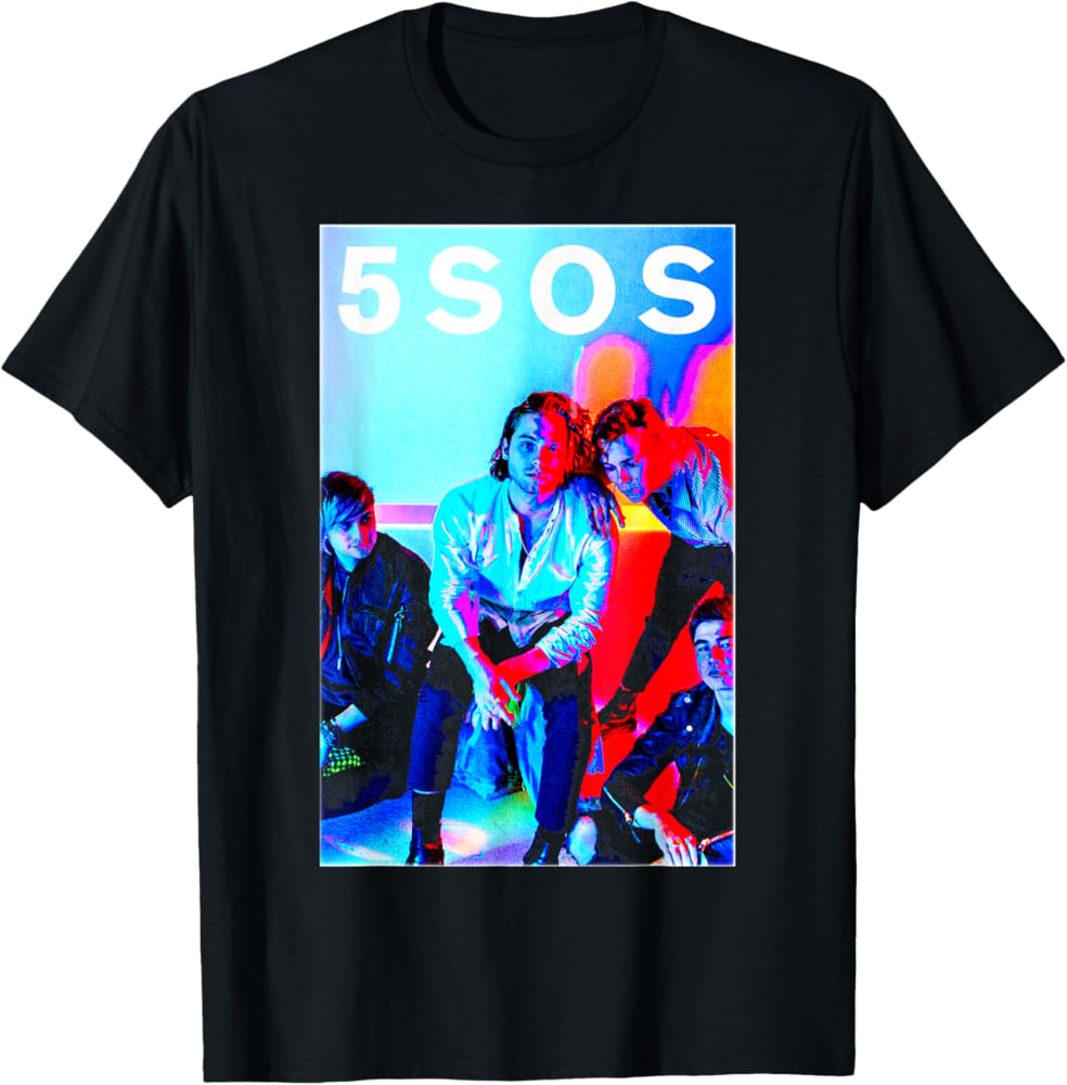 Amazon.com: 5 Seconds of Summer - 5SOS Band Photo T-Shirt